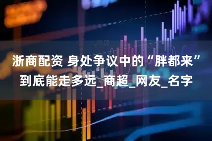 浙商配资 身处争议中的“胖都来”到底能走多远_商超_网友_名字