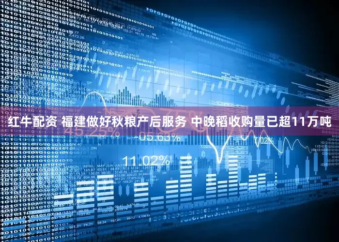 红牛配资 福建做好秋粮产后服务 中晚稻收购量已超11万吨